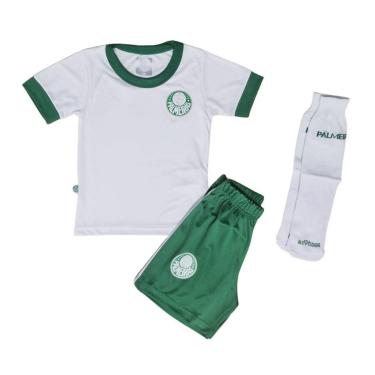 Imagem de Uniforme Infantil Palmeiras Branco Artilheiro Oficial