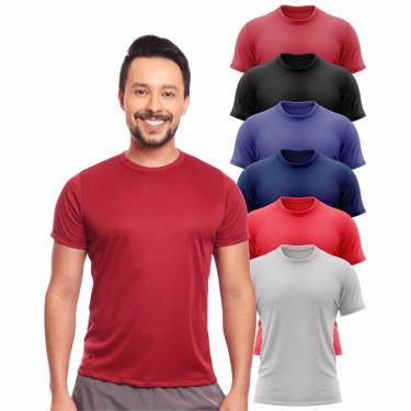 Imagem de Kit 6 Camisas Academia Esportiva Com Proteção Uv Masculina-Masculino