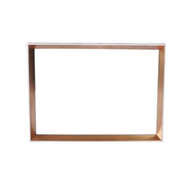 Imagem de Quadro com moldura retangular em madeira e fundo espelhado 22x30cm - C