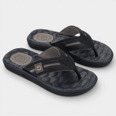 Imagem de Chinelo Cartago Egeu IV Masculino - Preto e Cinza - 40, 40