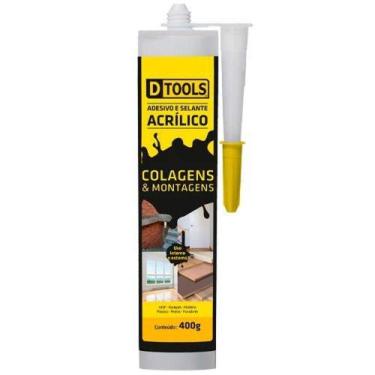 Imagem de Adesivo Selante Acrílico 400g Ideal Mdf Madeira Plástico Interno Exter