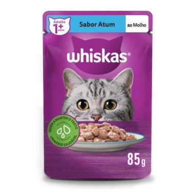 Imagem de Kit Ração Úmida Atum ao Molho para Gatos Adultos 40 Unidades Whiskas S