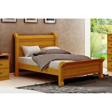 Imagem de Cama de Casal Júlia de Madeira Maciça Pinus