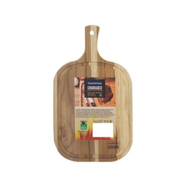 Imagem de Tábua para Churrasco de Madeira Retangular 13236052 Tramontina 40x23cm