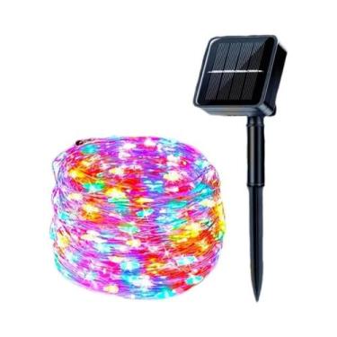 Imagem de Luzes De Cordão À Prova d'Água Com Energia Solar, 8 Modos, 2 Peças, De