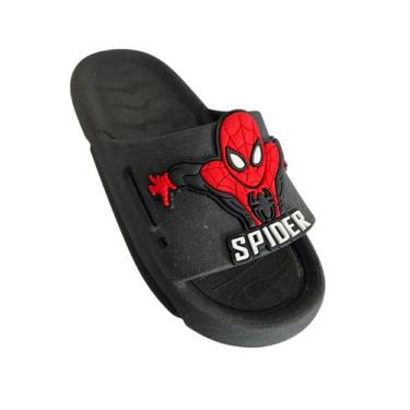 Imagem de Chinelo Kid Step Slide Do Homem aranha Nuvem Super Leve e Confortável 