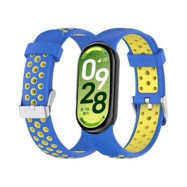 Imagem de Pulseira De Silicone Bicolor Para Xiaomi Mi Band 10 9 8 - Substituição
