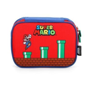 Imagem de Estojo Box Escolar Super Mario Bros Classic - Azul-Masculino