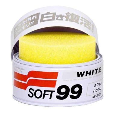 Imagem de Cera Soft 99 automotiva White Cleaner Para Carros Brancos e Claros 350