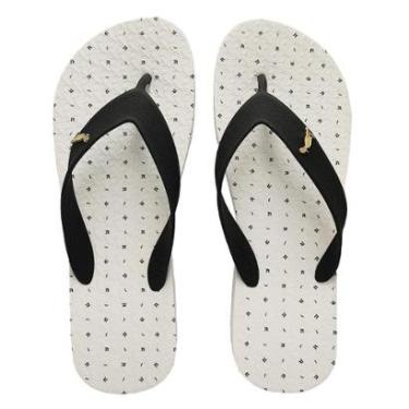 Imagem de Chinelo Reserva Go Sandália Masculino Branco Preto Trancoso RSV Pattern-Masculino