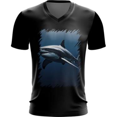 Imagem de Camiseta Gola V Tubarão Shark Rei dos Mares 1 - Kasubeck Store®, Baby 