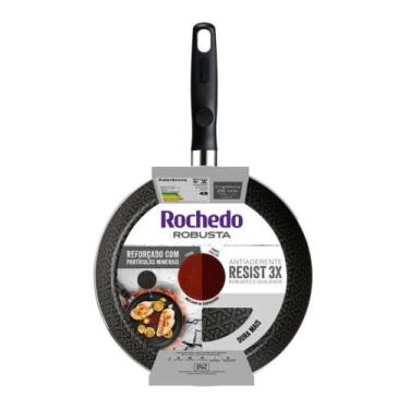 Imagem de Frigideira Rochedo Robusta 26cm Antiaderente Resist 3x Grafite