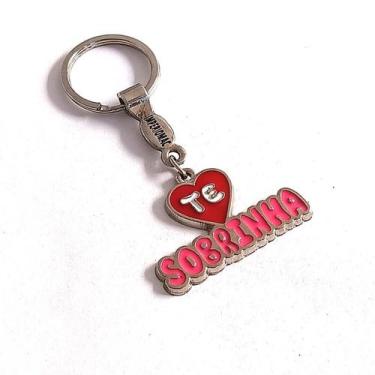 Imagem de Chaveiro Metal Lembrancinha Presente Te Amo Sobrinha - Lojão Impérioma