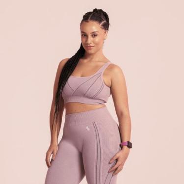 Imagem de Top Esportivo LSport Seamless Max II Alta Sustentação - Lupo, G, Blush