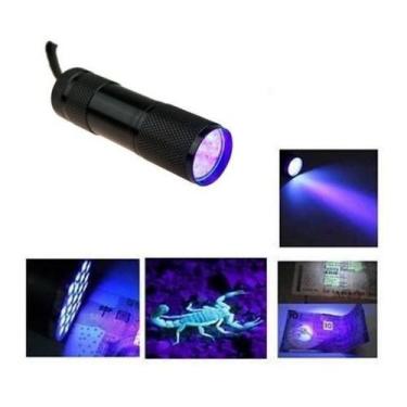 Imagem de Lanterna Ultra Violeta Luz Negra Detector Nota Dinheiro Falso Urina Ga
