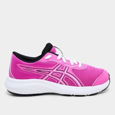 Imagem de Tênis Infantil Asics Contend 9 Gs, Rosa, Preto, 33