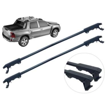 Imagem de Rack Travessa Duster 2015 2016 2017 2018 2019 Oroch Preto LONG LIFE 80
