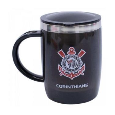 Imagem de Caneca Térmica Com Tampa 450ml - Corinthians - Mileno