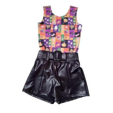 Imagem de Conjunto Fantasia Menina Body Festa Halloween Criança - Belos e Belas,