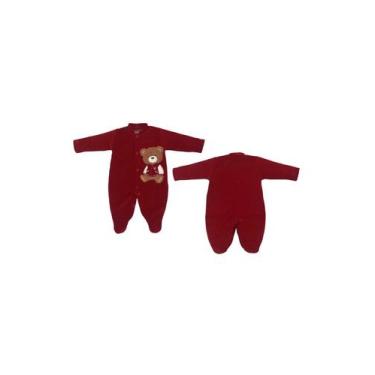 Imagem de Macacão Plush Aveludado Vermelho Menina Upi Uli, Vermelho, P