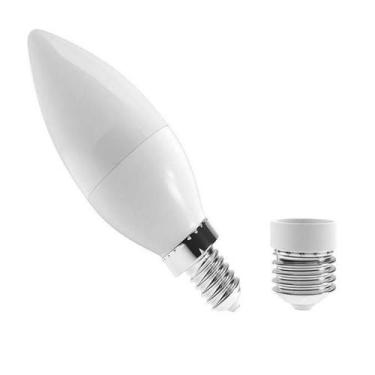 Imagem de Lâmpada Vela Led Para Lustre 6W Bivolt Luz Branco Neutro E14 E27 - Lum