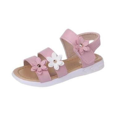 Imagem de Sandálias Florais De Princesa Para Meninas Verão 2024, Calçados Para C