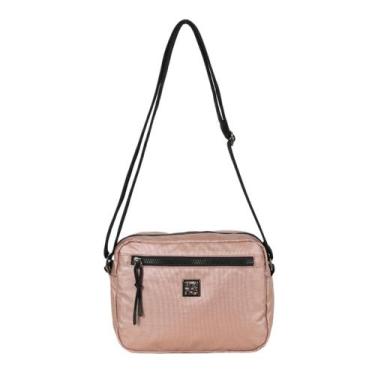 Imagem de Bolsa Up4you Feminina Pequena Nylon Metalizada BS78780, Rose