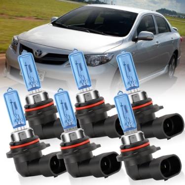 Imagem de Combo de lâmpadas de farol de halogêneo atualizado para Toyota Corolla 2001-2003 2004 2005 2006 2007 2008 2009 2010 2011 2012 2013 2014 2015, 9005 alto 9006 baixo Beam & 911 Faróis de neblina 45/9006