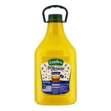 Imagem de Mostarda Amarela Cepêra Frasco Grande 3,3kg Bombona Food Service