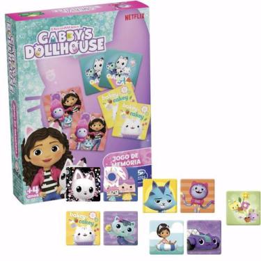 Imagem de Jogo da Memória Gabby Dollhouse Infantil Grow 04375