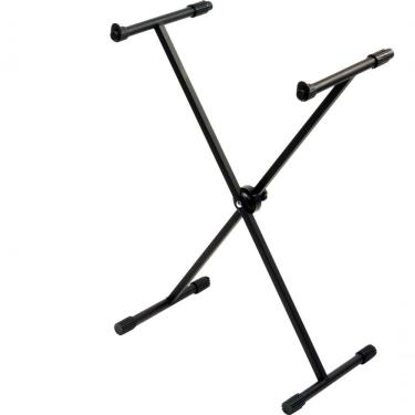 Imagem de Suporte em X para Teclado Musical X20 Ajustável Estável em Metal Preto Ibox