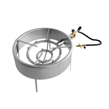 Imagem de Fogareiro Multiuso 12 Caulins com Borda Corta Vento 35cm para Frituras e Fervuras Qualinox