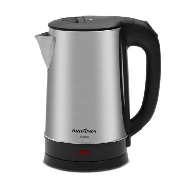 Imagem de Chaleira Elétrica Britânia BCHE01 1500W 1,6L Aço Inox Prata Base 360° Desligamento Automático 110V