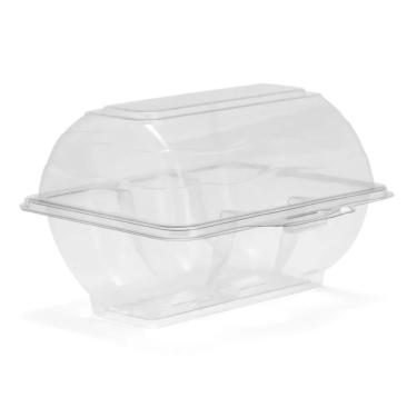 Imagem de Embalagem Plástica para Donuts G23 900ML com Tampa Transparente Pacote 150 Unidades Galvanotek