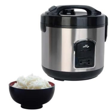 Imagem de Panela Elétrica Inox Vapor 1L de Arroz Legumes e Alimentos Voltagem:22