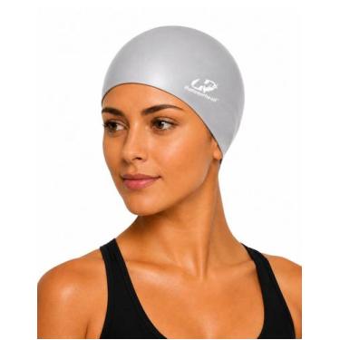 Imagem de Touca Natação Silicone Slim Polybag Hammerhead Alta Elasticidade 30% M