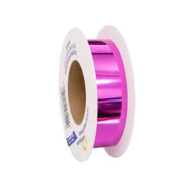 Imagem de Fita Metalóide Metalizada 15mm x 50 metros - Lantecor COR:ROSA - Lante