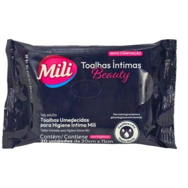 Imagem de Toalhas Umedecidas Higiene Íntima Feminina Beauty Mili 20 Unidades