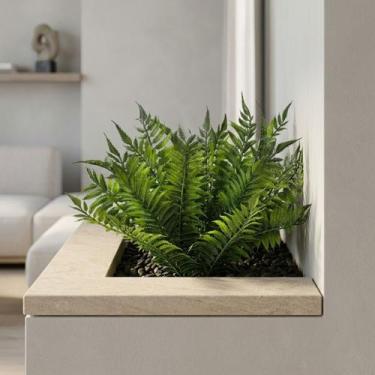 Imagem de Kit 12 Ruscus Artificial Decorativo 35cm  Verde Sintético para Vasos, 
