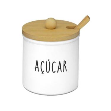 Imagem de Açucareiro de Vidro e Bambu com Tampa e Colher Hauskraft Doha