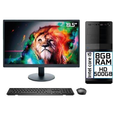 Imagem de Computador Completo Intel Core i5 8GB HD 500GB Monitor LED 19.5" HDMI EasyPC Go
