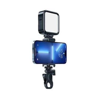 Imagem de Mini Tripé Portátil Com Luz LED Para Selfie E Fotografia Móvel Ao Ar L
