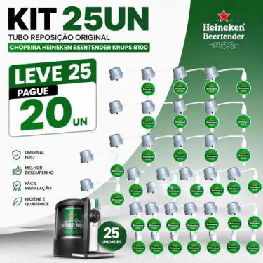 Imagem de Kit Leve 25 Pague 20 Tubos Reposição F057 para Chopeira Beertender Kru