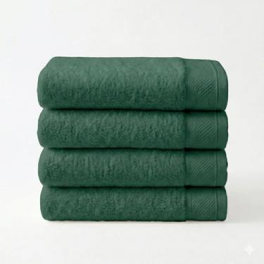 Imagem de Kit 4 Toalhas De Rosto Confort 100% Algodão 500 G/m2 Macia - NoBrand, 