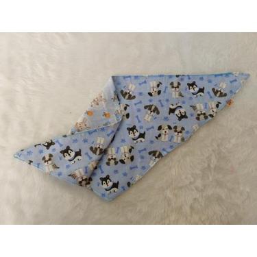 Imagem de Bandana Pet Páscoa dupla face azul coelhinho/cachorrinho XGG - SHELBY 