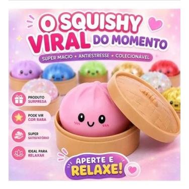 Imagem de Squishy Bolinho Dumpling Antiestress Sensorial MINI BAO Pequeno 1 Unid