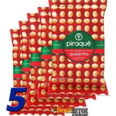 Imagem de Biscoito Bolacha Queijinho Piraque Salgado 05 X 100gr Cada - Piraquê