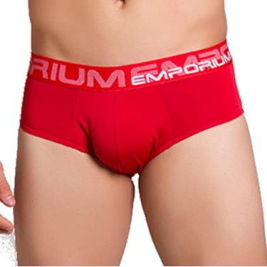 Imagem de Cueca Comum Slip de elástico exposto 40mm - Microfibra 207 cor:vermelho;tamanho:M