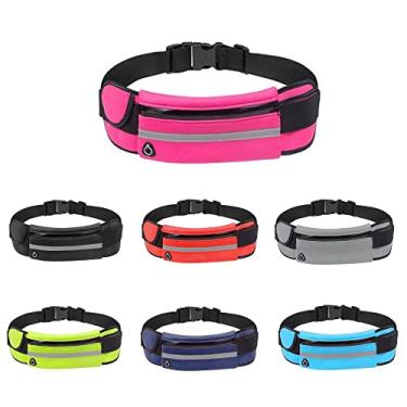 Imagem de Legou Pochete Esportes,Pochete Para Corrida,Porta Celular Garrafa De Água Cinta Fitness - Rosa Vermelha