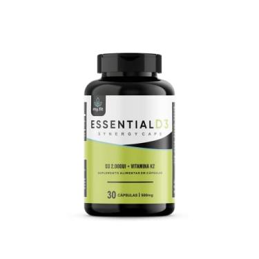 Imagem de Essential D3 - Vitamina D (2000UI) + K2 (65 mcg) - Cápsulas Sinérgicas, 500mg